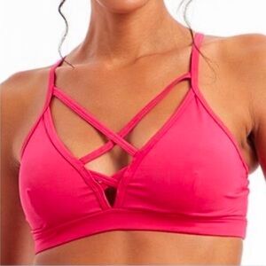 Bally Sports Bra Small Hot Pink